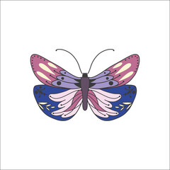 Butterfly Majesty. Colorful Abstract Vector Illustration