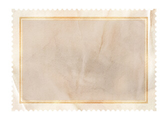 Vintage stamp png sticker, transparent background