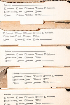 Stack Of Pizza Boxes