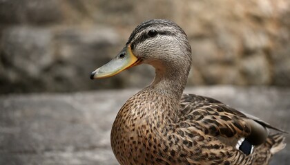 close-up image of a duck featuring a remarkably long beak