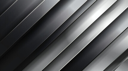 Sleek and Modern: Abstract Black and Silver Gradient with Metal Texture and Diagonal Lines