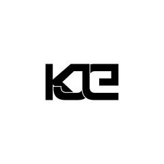 kje typography letter monogram logo design