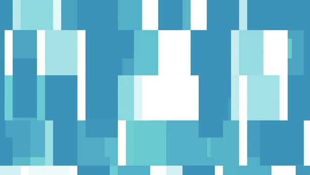 blue and white square moving squeeze motion graphic in 4k resolution