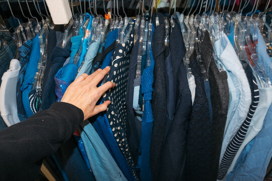 POV UGC Clothes Shopping at a Thrift Store