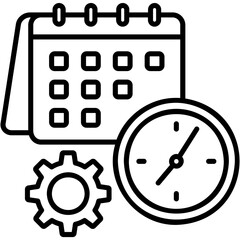 Obraz premium Time Management Icon