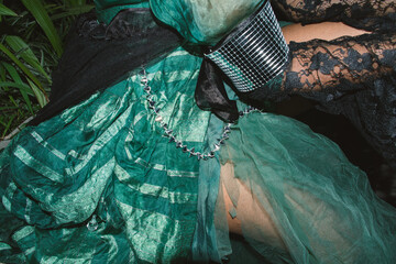 upcycling avant garde design dress