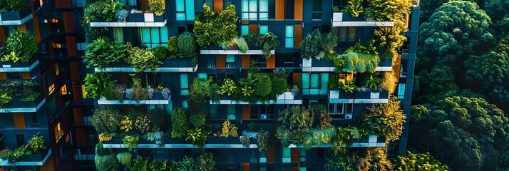 Eco-Friendly Urban Building Design with Beautiful Gardens 