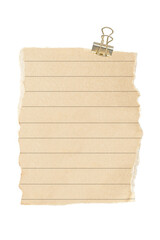 Note paper png sticker, torn paper transparent background