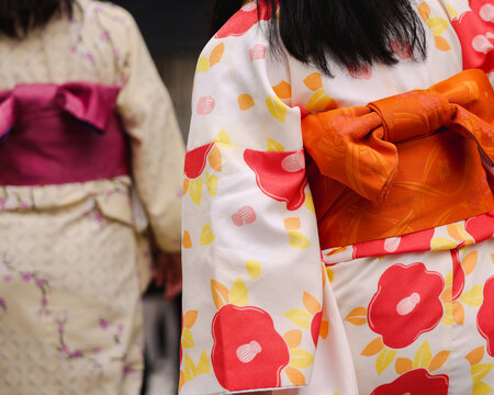 Anonymous Girls in Kimonos