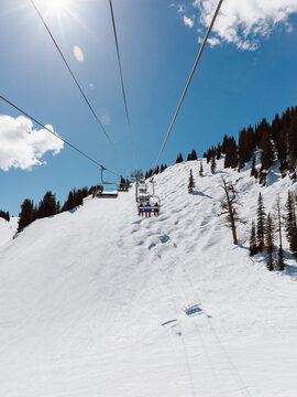 Photos of ski resort in winter