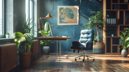 Simple and stylish office environment