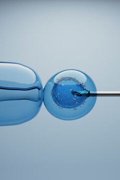 3D Render of Intracellular Fluid Injection