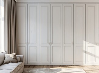 White cabinet luxury interior design
