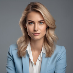 A Attractive Lady Sitting and Smiling