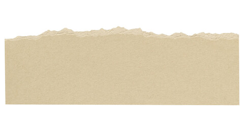 Ripped kraft png paper sticker, journal collage element, transparent background