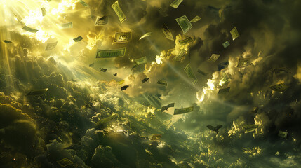 Monetary Storm: Wealth and Chaos"