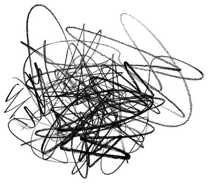 Messy scribble png sticker, pencil doodle, transparent background