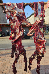 carne de chivo o cordero seca al sol, aqui le decimos oreada.  los wayuu le dices sesina. es la...