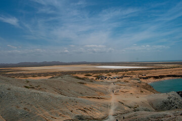 hermosos paisajes del cabo de la vela, en uribia,la guajira colombia.  estos lugares son especiales para descansar, vacacionar, recorrer nuestro pais, por su belleza, en medio del desierto y el mat.