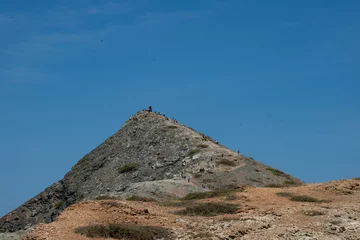 Foto op Canvas una montaña rocosa llamada pilon de azucar, al norte del cabo de la vela, en colombia, lugar hermoso desde donde se tiene un vsita espectacular de los alrededores © Wilmerfotografia