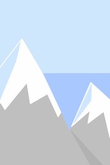 Background with iceberg