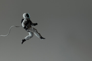 Astronaut Advancing in Space