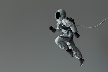 Triumphant Astronaut on Spacewalk