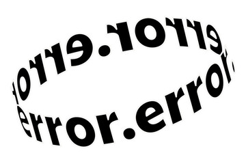 Error typography png sticker, transparent background