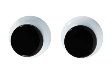 Googly eyes png sticker, transparent background