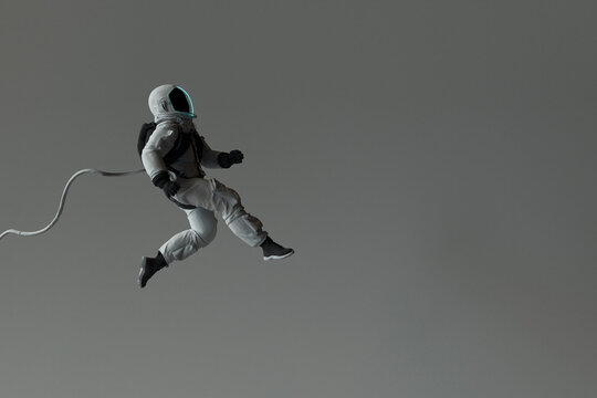 Astronaut Advancing in Space