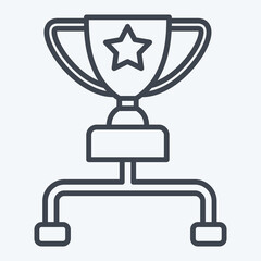 Icon Tournament. related to Online Game symbol. line style. simple design illustration