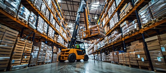 Telehandler Mastery Efficient Lifting in a Busy Warehouse