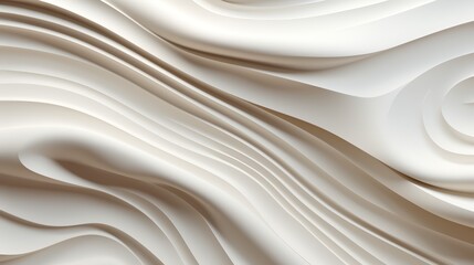 Obraz premium Contemporary minimalistic 3D waves, soft and flowing with a subtle energy