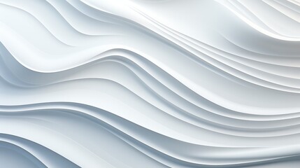 Contemporary minimalistic 3D waves, soft and flowing with a subtle energy
