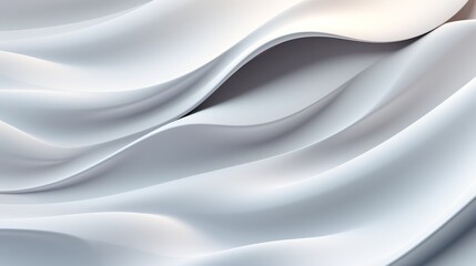 Contemporary minimalistic 3D waves, soft and flowing with a subtle energy