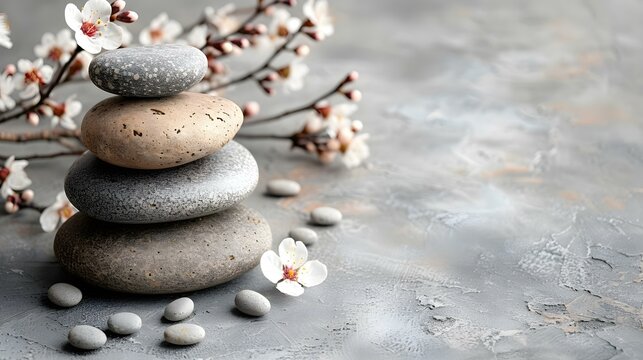 Balance & Serenity: Embrace Peace through Mindful Healing. Concept Mindfulness, Healing, Balance, Peace, Serenity