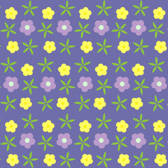 Art & Illustration geranium flower pattern.
