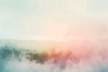 : A dreamy and ethereal abstract landscape with a blurred horizon and a soft, calming gradient of color