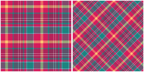 Tartan Plaid Pattern Seamless. Abstract Check Plaid Pattern. Template for Design Ornament. Seamless Fabric Texture. Vector Illustration