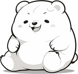 Obraz premium polar bear cartoon