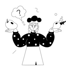 Here’s a doodle mini illustration of cooking thought 