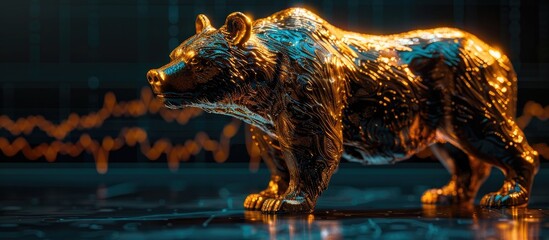 Investors Seek Gold as Safe Haven Amid Bear Market Uncertainty - obrazy, fototapety, plakaty