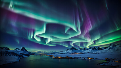 Obraz na płótnie Canvas Aurora Borealis - -Northern Lights
