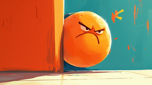 Annoyed Emoji Emoticon Trapped in the Corner