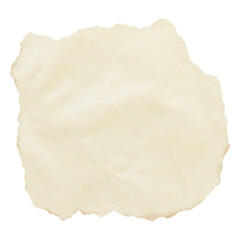 Obraz premium Beige ripped paper png sticker, transparent background