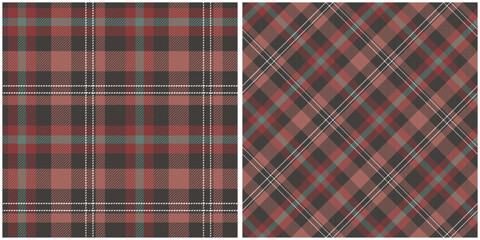 Scottish Tartan Plaid Seamless Pattern, Tartan Plaid Pattern Seamless. Seamless Tartan Illustration Vector Set for Scarf, Blanket, Other Modern Spring Summer Autumn Winter Holiday Fabric Print.