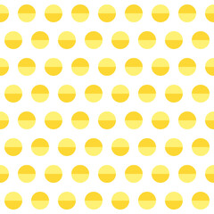 Yellow shade circle pattern. Circle vector seamless pattern. Decorative element, wrapping paper, wall tiles, floor tiles, bathroom tiles.	