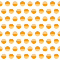 Orange shade circle pattern. Circle vector seamless pattern. Decorative element, wrapping paper, wall tiles, floor tiles, bathroom tiles.	
