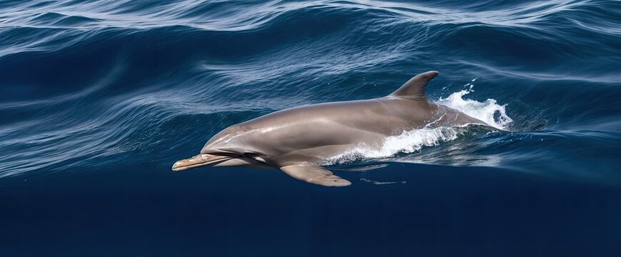 Gregarious Long-Beaked Dolphins Masterful Surface Play