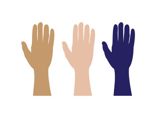 Hand different style vector line art. hands icon minimalist illustration design template. hands line art vector illustration. Best outline design. hand-drawn cartoon fridges Vector illustration.